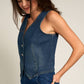 Sleeveless Denim Vest