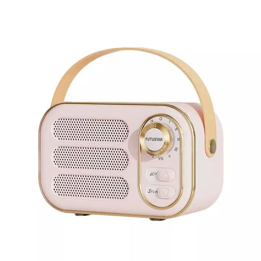 Vintage Speaker -White: Pink