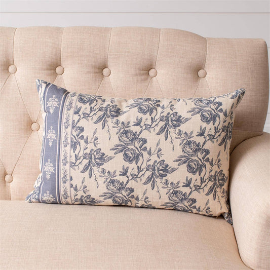 Lumbar Pillow - French Blue Floral