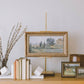 In The Hills Framed Antique Art: 32x18