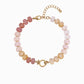 Autumn Marble Bead Clasp Bracelet: Olive