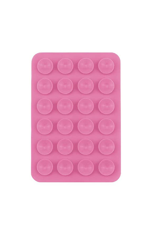 Phone Silicone Suction Case Mount: Pink