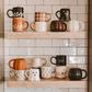 *NEW* Brown Leaves Stoneware Coffee Mug - Fall Decor & Gifts