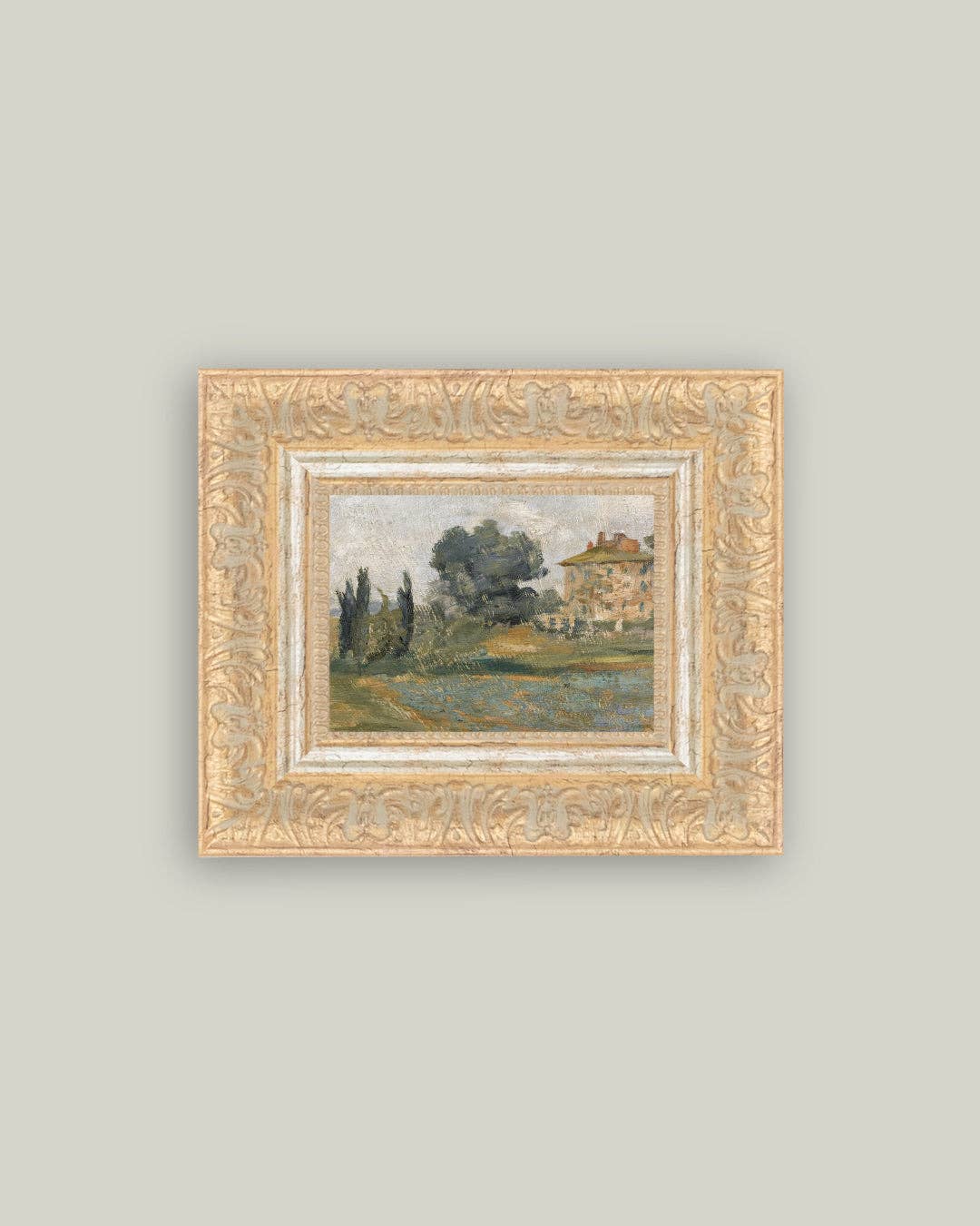 In The Hills Framed Antique Art: 32x18