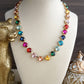 Colorful Glass Crystal Necklace – Color Pop Shine: Neutrals