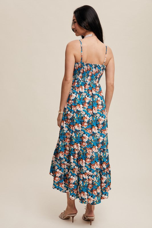 Trinity Floral Print Tiered Sundress