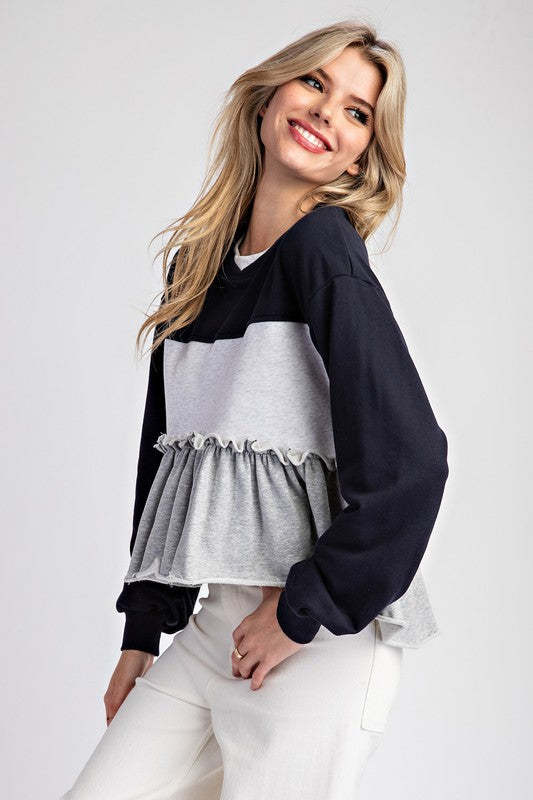 Murphy Ruffled Long Sleeve Top