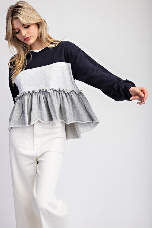 Murphy Ruffled Long Sleeve Top