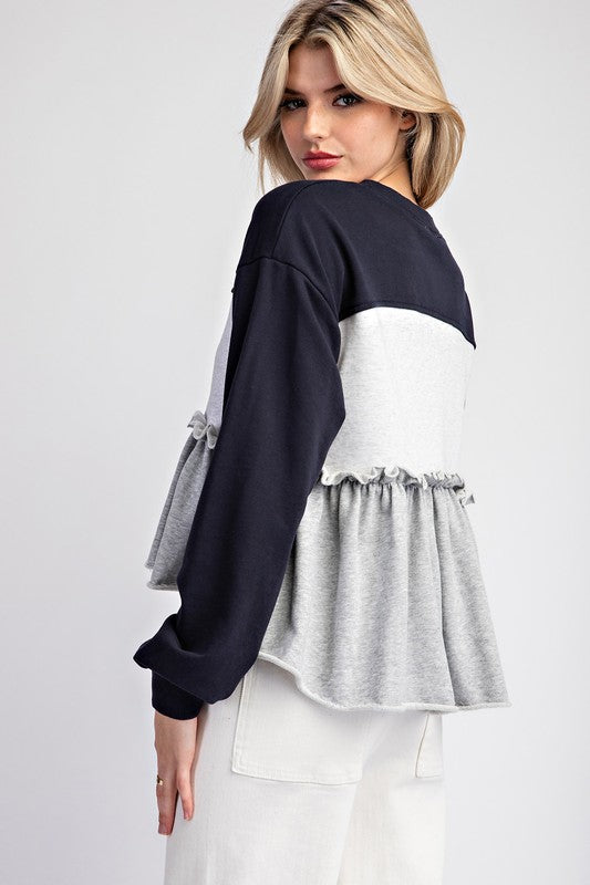 Murphy Ruffled Long Sleeve Top