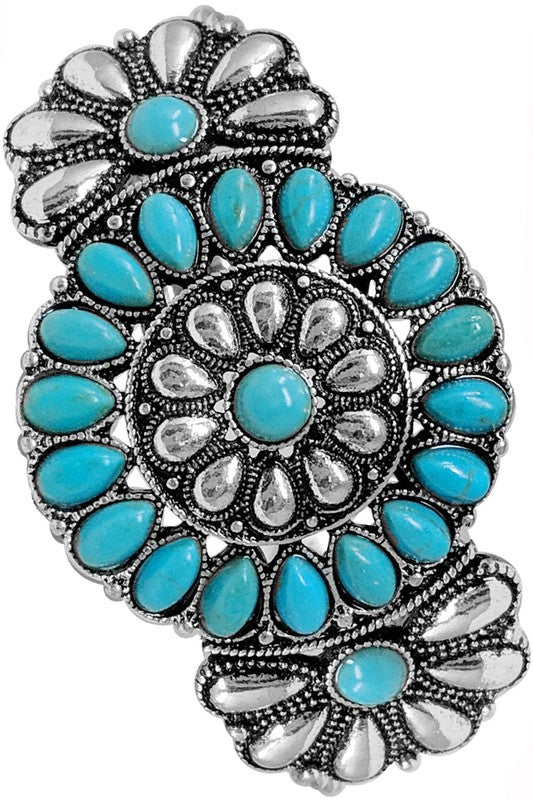 Western Flower Cuff Bracelet