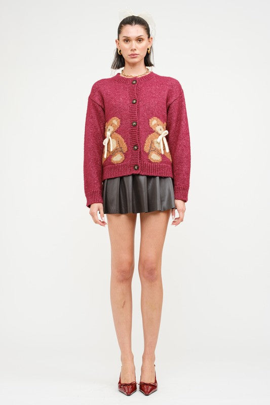 Melanie Teddy Bear Cardigan