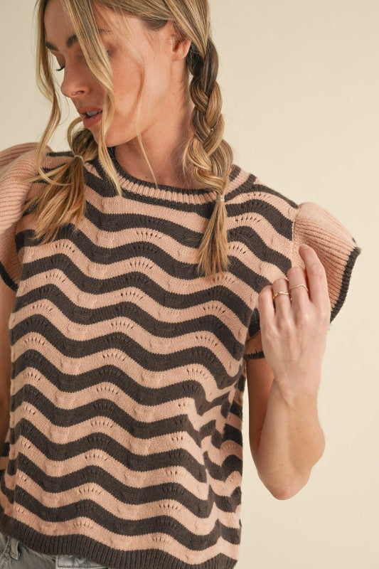 Blair Flutter Sleeveless Sweater