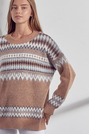 Maggie Nordic Pattern Sweater