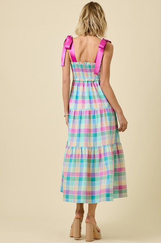 Olivia Plaid Spring Dress