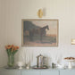 Saddled Horse Framed Antique Art: 7x5