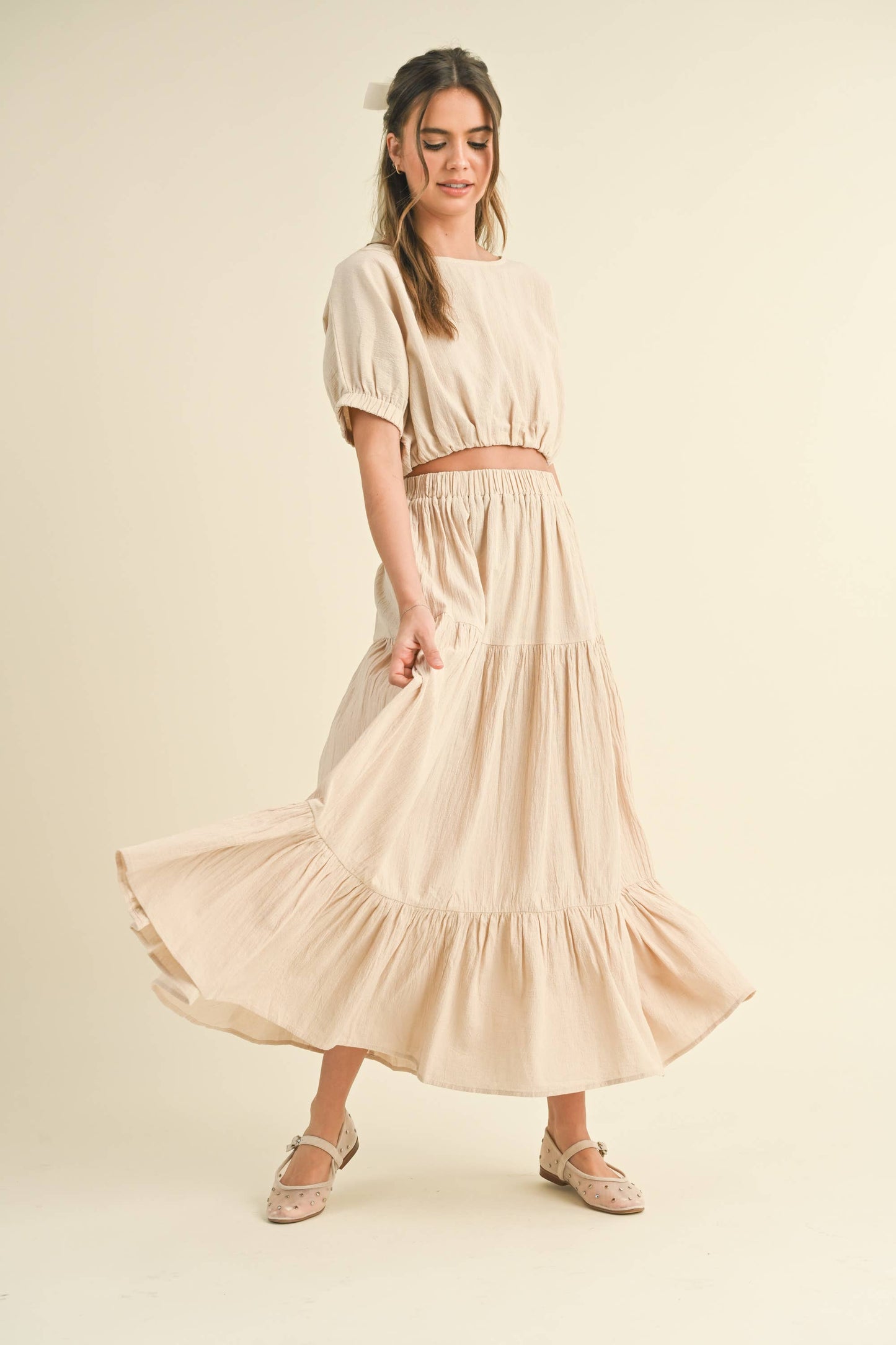 Cadence Tiered Maxi Skirt