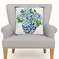 Rhapsody In Blue II Hook Pillow - Sally Eckman Roberts