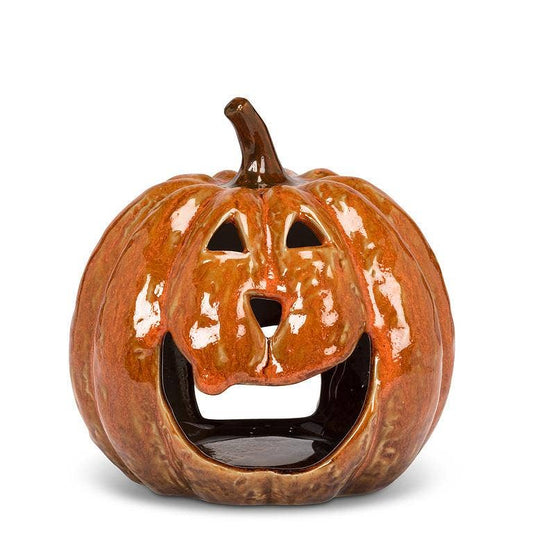 Jack O'Lantern Candle Holder: Short