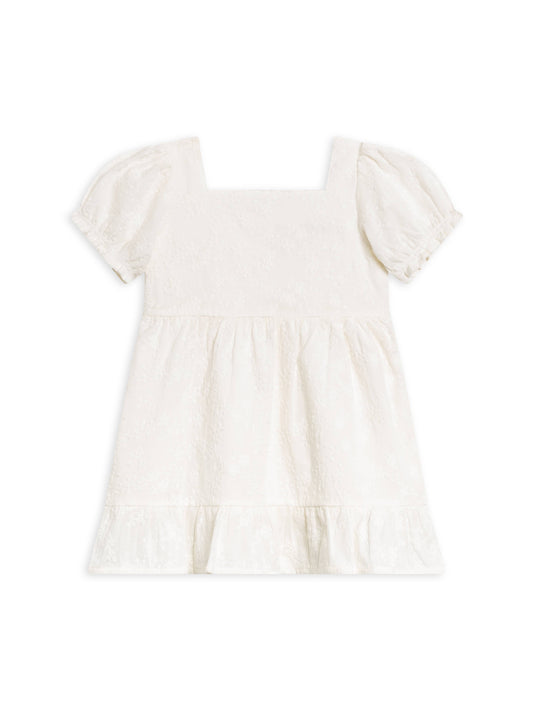 Organic Baby Briar Eyelet Puff Sleeve Dress