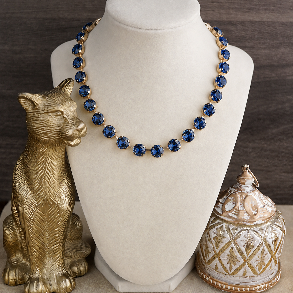 Colorful Glass Crystal Necklace – Color Pop Shine: Neutrals