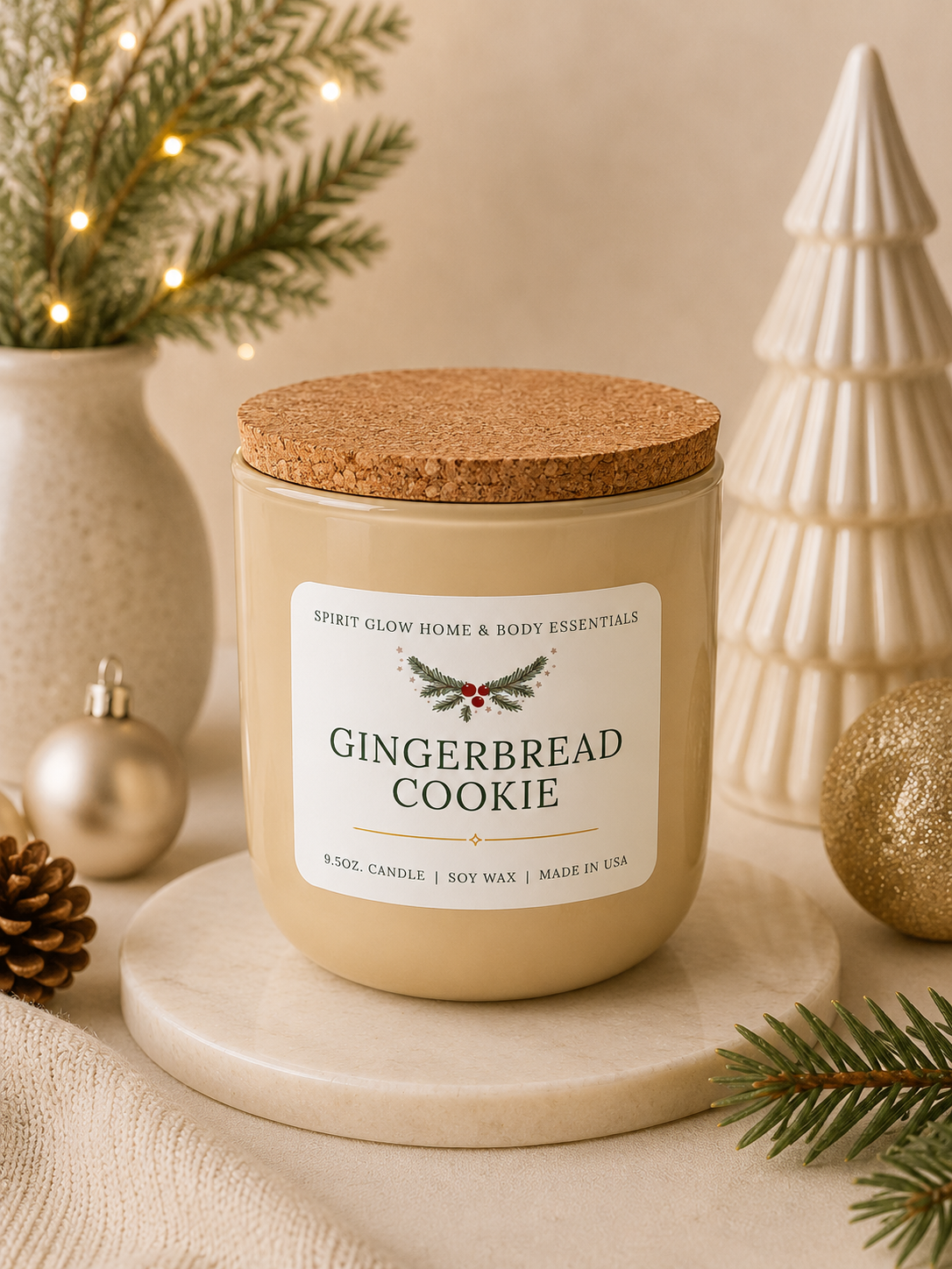 Gingerbread Cookie - 9.5oz. Soy Candle 