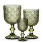 Daisy Red Wine Glass-Olive-6.5"H(12oz)
