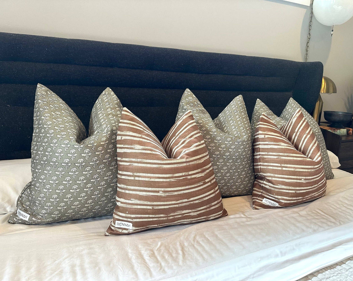 Noa Sage Pillow Cover: 18x18 Cover Only