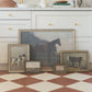 Saddled Horse Framed Antique Art: 7x5