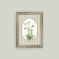 Blue Blooms on Stripe: 5x7