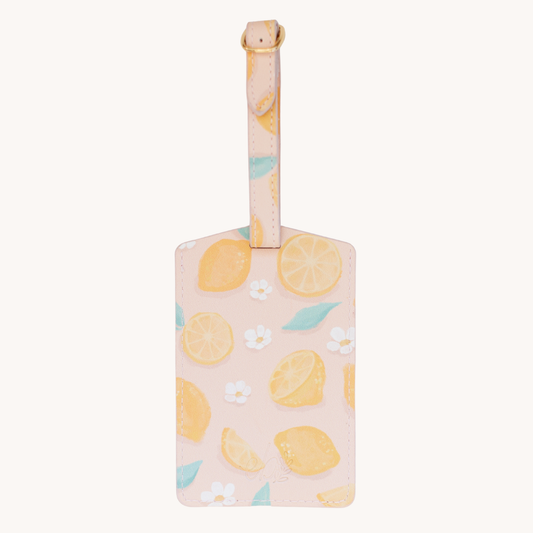 Painted Lemons Luggage Tag