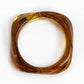 Brown Bold Marble Bangle Bracelet