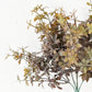 530077- 16in Plastic Sweetgum Leaves Bush-Flocked Sage/Brown