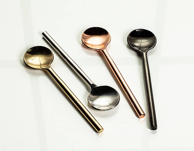 Modern Sm Spoon-Gold-4.5" L