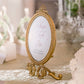 Small Oval Baroque Frame - Gold