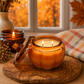 Pumpkin Glass Jar Soy Candle (15oz.): Pumpkin Marshmallow