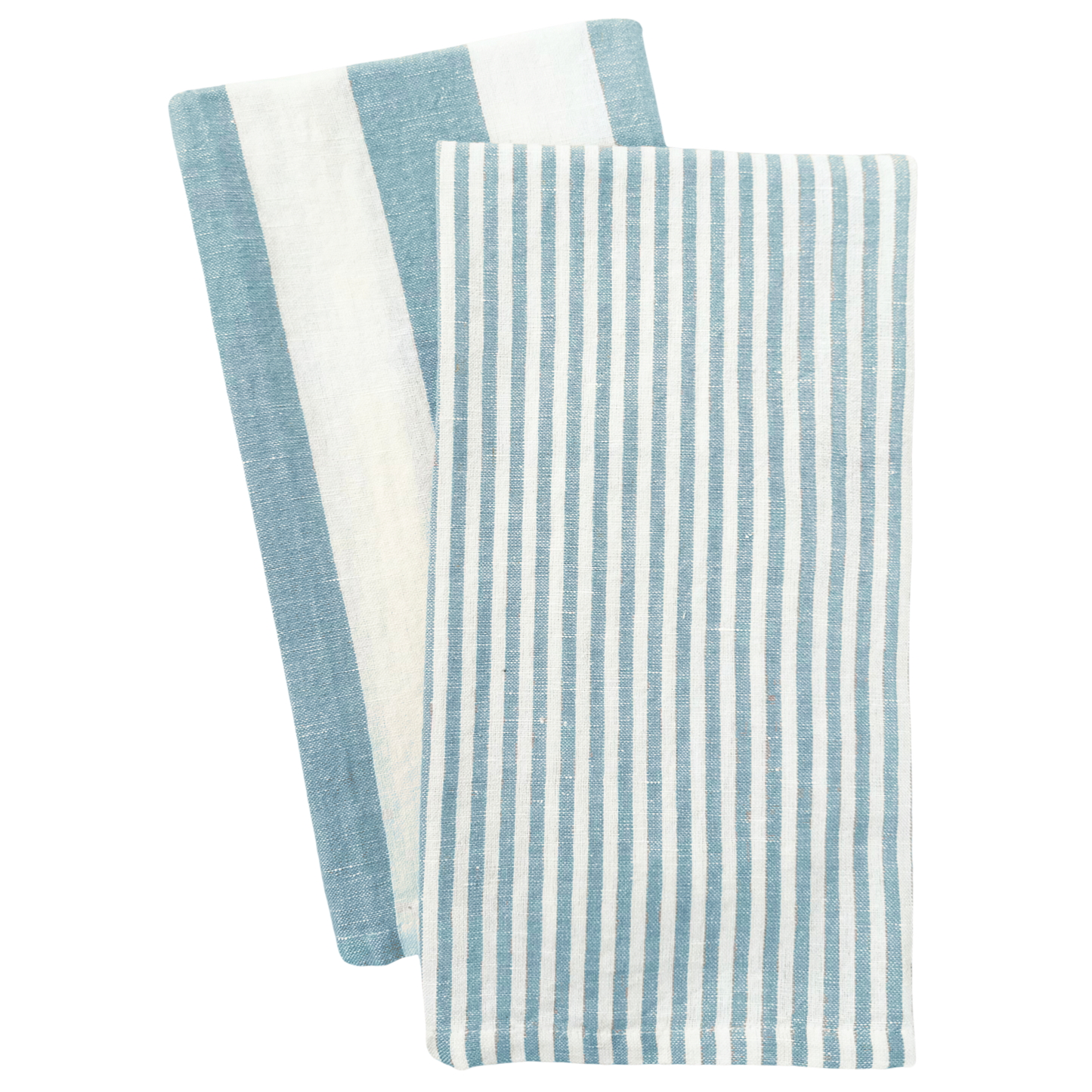 Stripe Tea Towel Set: Green