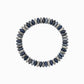 Autumn Wide Disc Marble Beaded Stretch Bracelets: Burgundy
