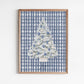 Plaid Joy Tree Christmas Art Print: 8"x10"