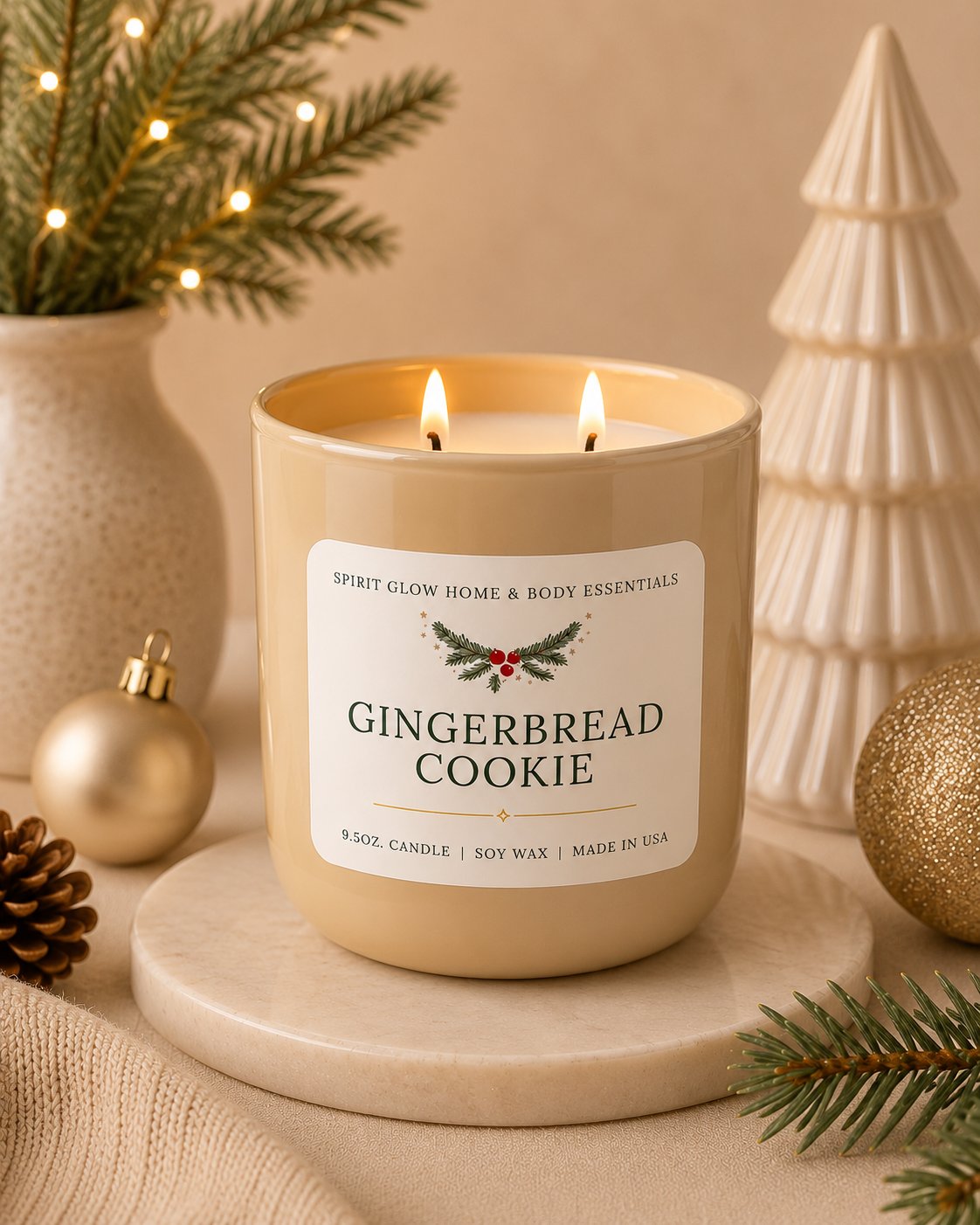 Gingerbread Cookie - 9.5oz. Soy Candle 