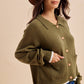 BEAGLE KNITTED CARDIGAN: DUSTED OLIVE / S