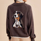 BEAGLE KNITTED CARDIGAN: DUSTED OLIVE / S