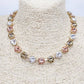 Brown/Topaz Multi Color Crystal 16"-18" Necklace