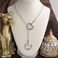 Rider’s Link – Adjustable Horse Bit Lariat Necklace: Silver