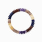 Autumn Wide Disc Marble Beaded Stretch Bracelets: Pink