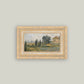 In The Hills Framed Antique Art: 32x18