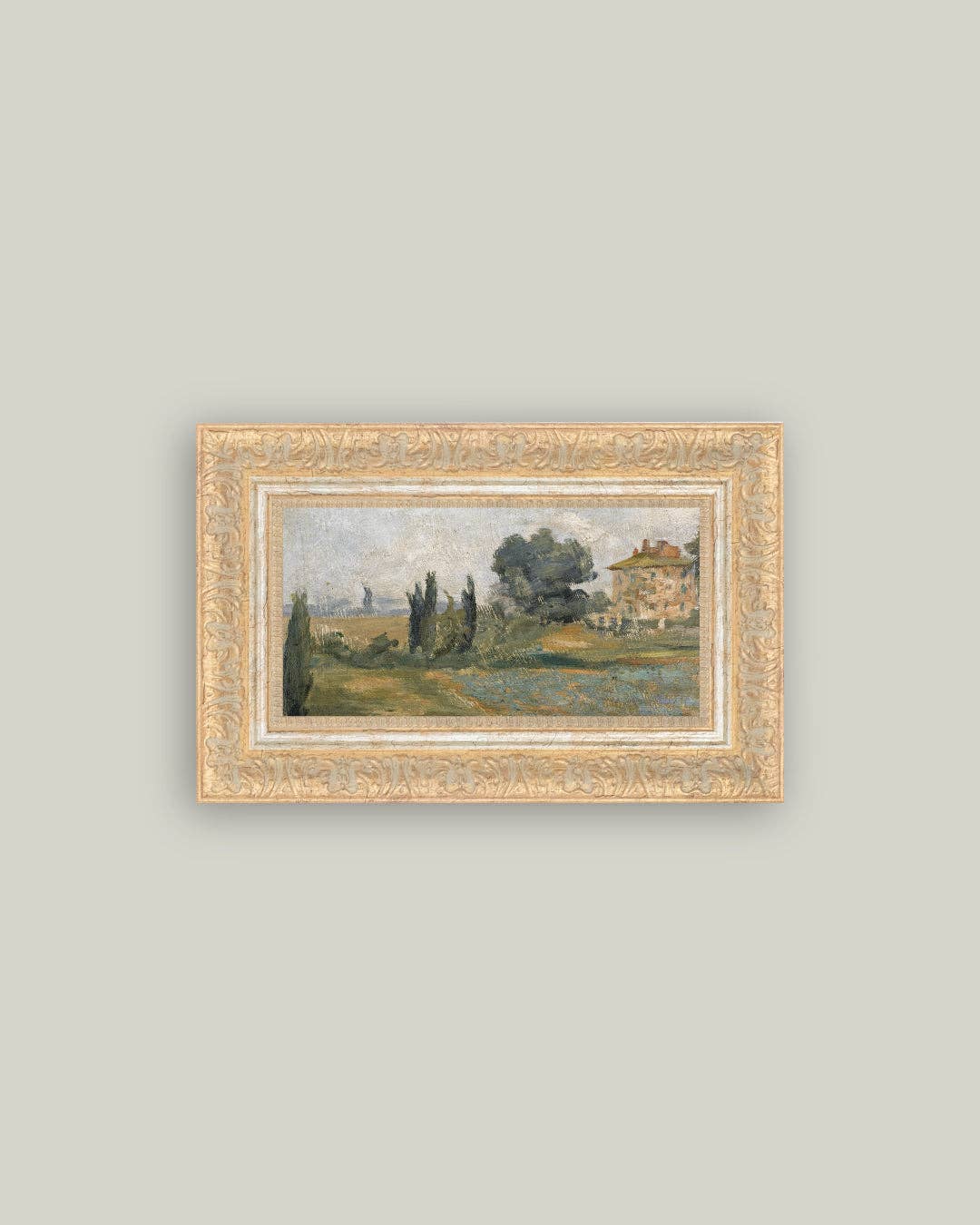In The Hills Framed Antique Art: 32x18