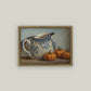 Still Life Pumpkins and Pitcher: 7X5