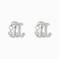 3-Line Horsebit Hoop Earrings: Gold
