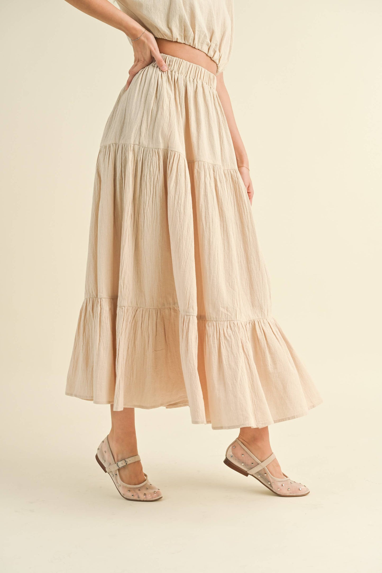 Cadence Tiered Maxi Skirt