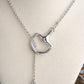 Rider’s Link – Adjustable Horse Bit Lariat Necklace: Silver